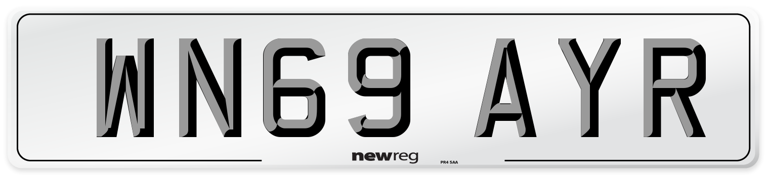 WN69 AYR Number Plate from New Reg